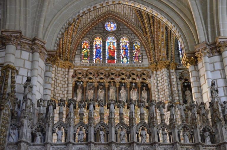 Spain, Toledo, cathedral – many angels, Mar.2014 (Toledo)