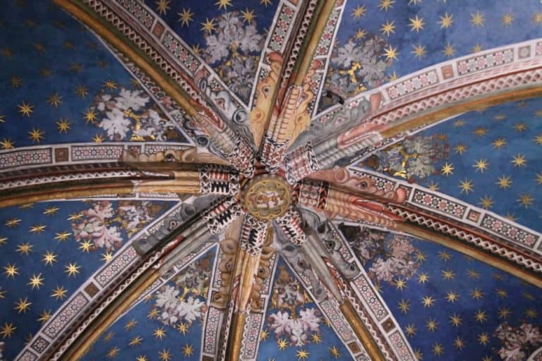 Spagna, Toledo, cattedrale – soffitto blu, mar. 2014 (Toledo)