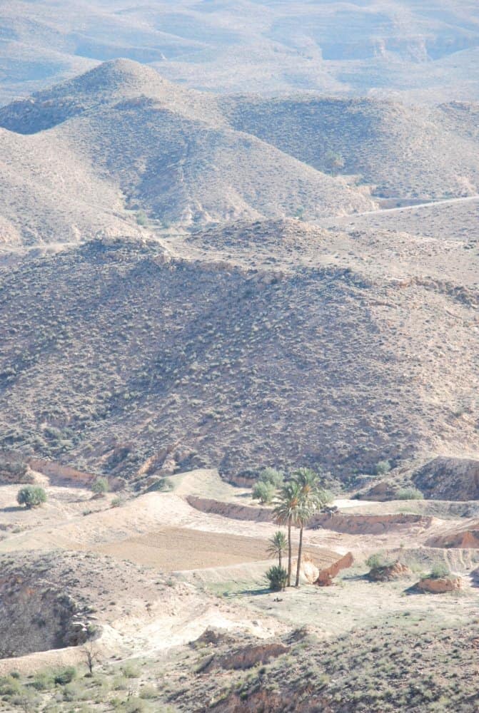 Tunisia, Toujane – topography, Dec.2008