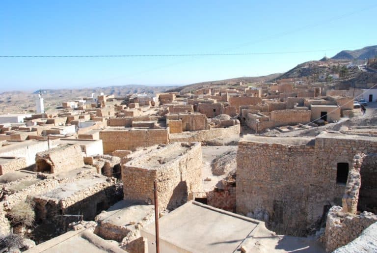Tunisia, Toujane – houses, Dec.2008