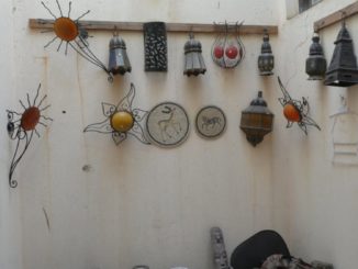 チュニジア、トズール－壁に 2008年12月