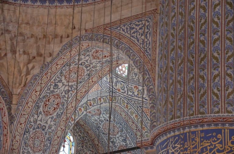 Il pavimento della Moschea Blu di Istanbul