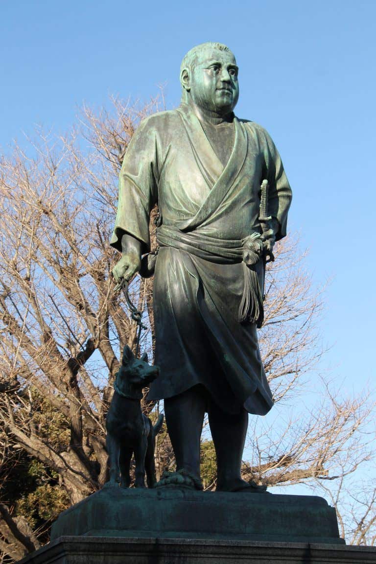 東京、上野－西郷隆盛像 2018年1月 (東京)