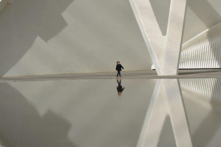 City of Arts & Sciences – child and reflections, Feb.2016 (Valencia)