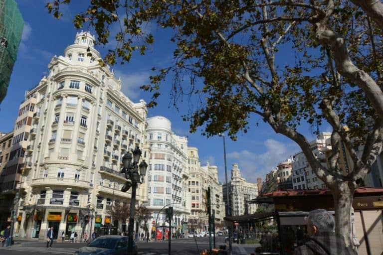 town – buildings and trees, Feb.2016 (Valencia)