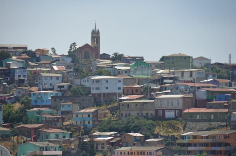 Concepcion – vista con chiesa, Dic.2015 (Valparaiso)