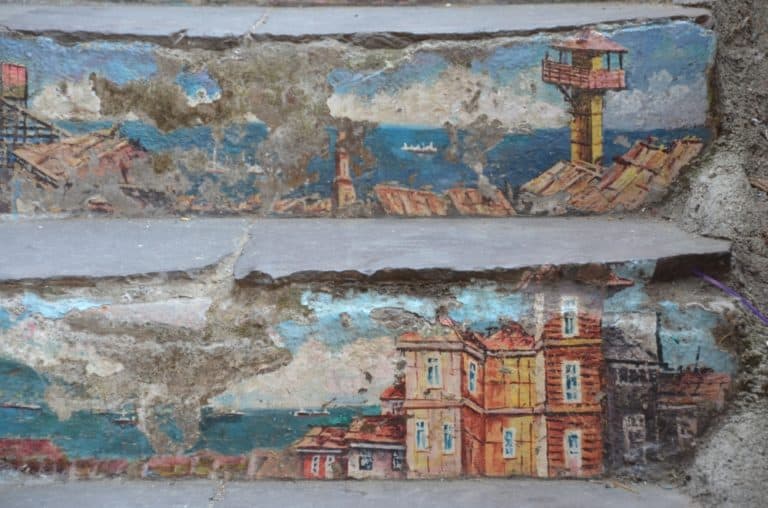 Cerro Bellavista – dettagli delle scale, Dic.2015 (Valparaiso)