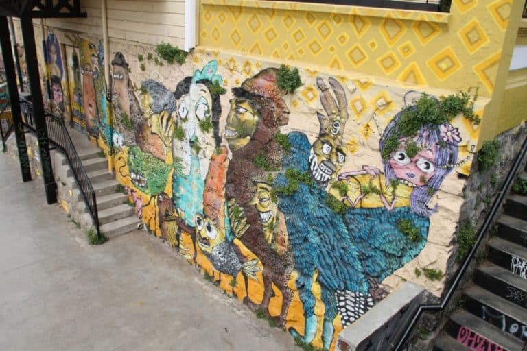 Concepcion – mural and stairs, Dec.2015 (Valparaiso)