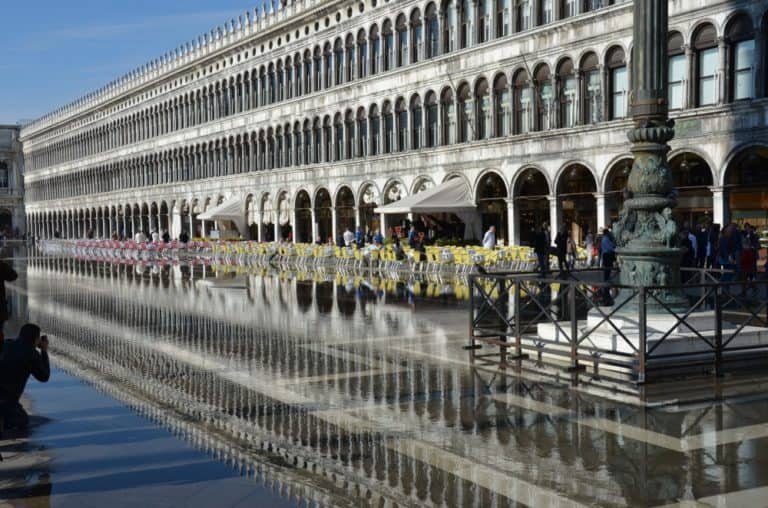 Una leggera Acqua Alta a Venezia