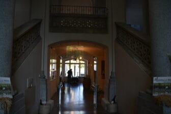 the entrance of the restaurant in Vicelli, Ristorante le Risaie