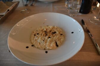 the risotto of Ristorante le Risaie, the restaurant in Vicelli