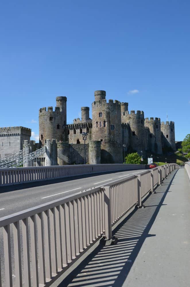 English castle in Wales