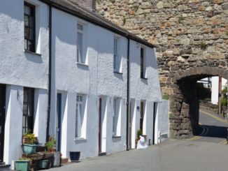 Wales, Conwy – old houses,  May 2013