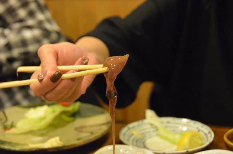 谷中、「ひょうたん池」－食べる 2017年4月 (東京)