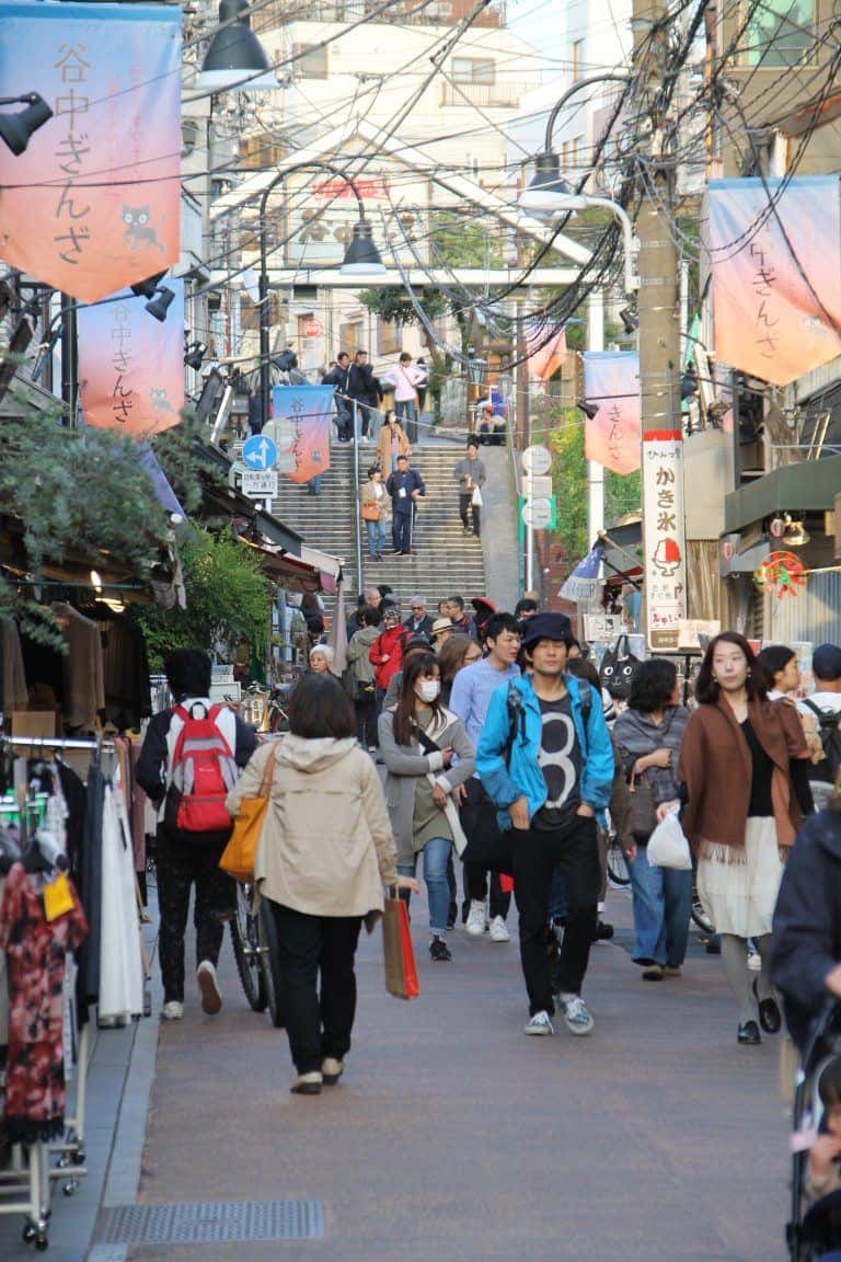 谷中－通り 2017年4月 (東京)