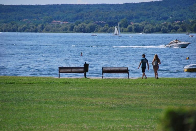 On the shore of Lake Maggiore