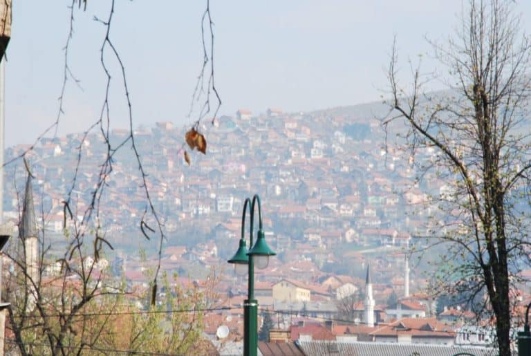 Sarajevo – houses on the hill, April 2009 (Sarajevo)