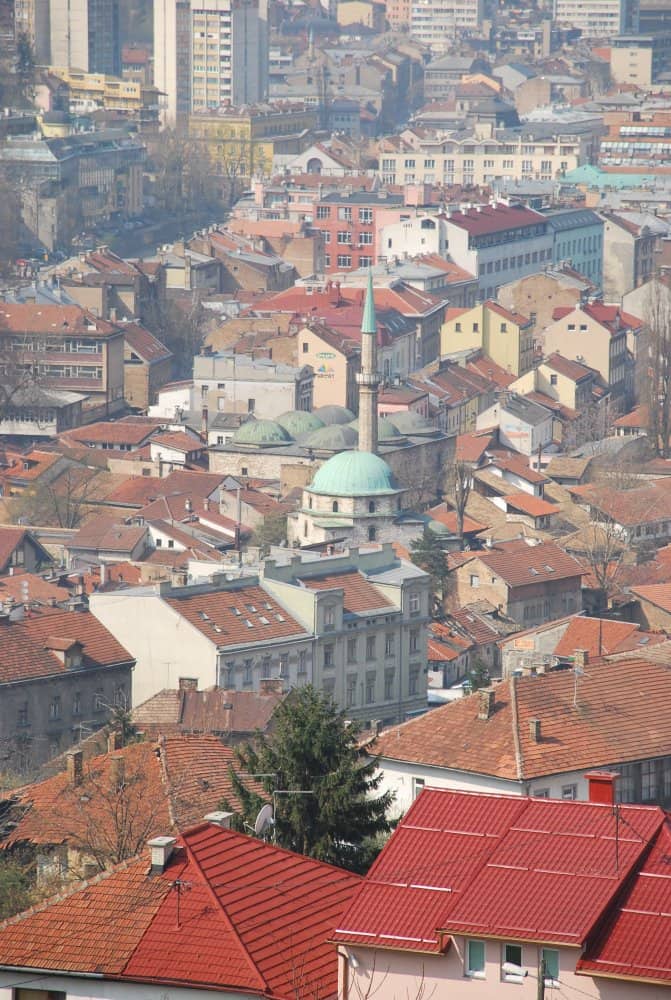 Sarajevo – looking over the town, April 2009 (Sarajevo)