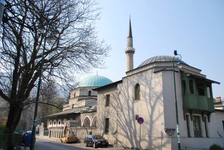 Sarajevo – tree shadow, April 2009 (Sarajevo)