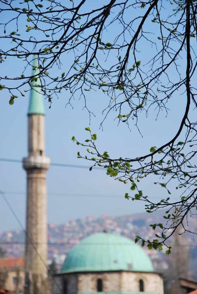 Sarajevo – minaret, April 2009 (Sarajevo)