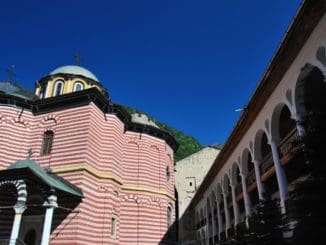 This is the Rila Monastery