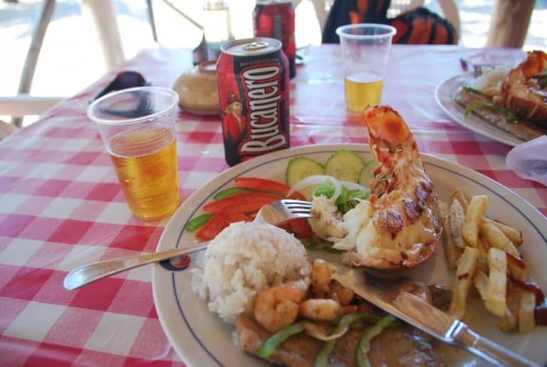 Cuba, Playa Ancon – foods and beer, spring 2010