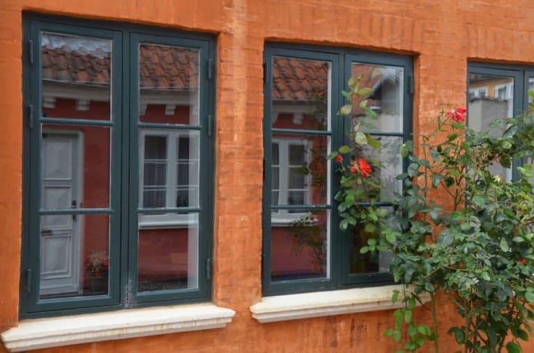 Denmark, Odense – reflections of house, August 2012 (Odense)