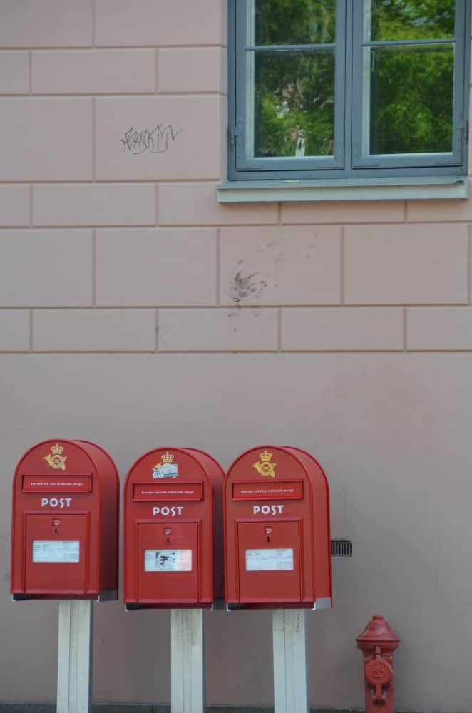 Denmark, Odense – 3 post box, August 2012 (Odense)