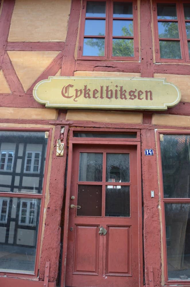 Denmark, Odense – red door, August 2012 (Odense)
