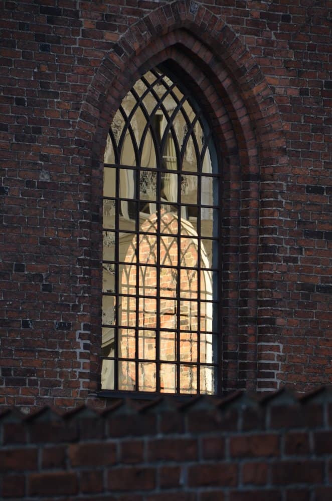 Denmark, Odense – church window, August 2012 (Odense)