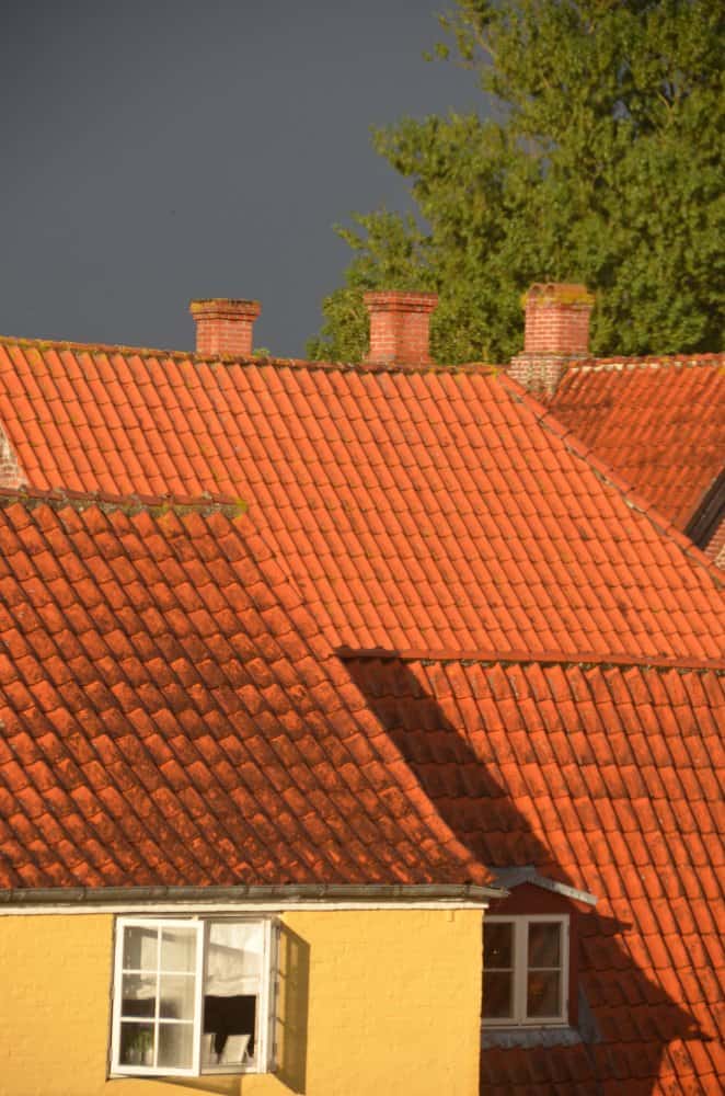 Denmark, Ribe – orange roofs, July2012 (Ribe)