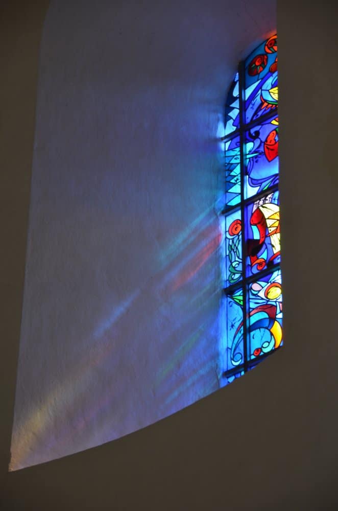 Denmark, Ribe – stained glass, July 2012 (Ribe)