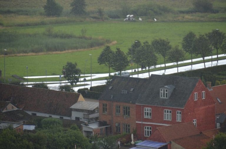 Danimarca, Ribe – strada splendente, luglio 2012 (Ribe)