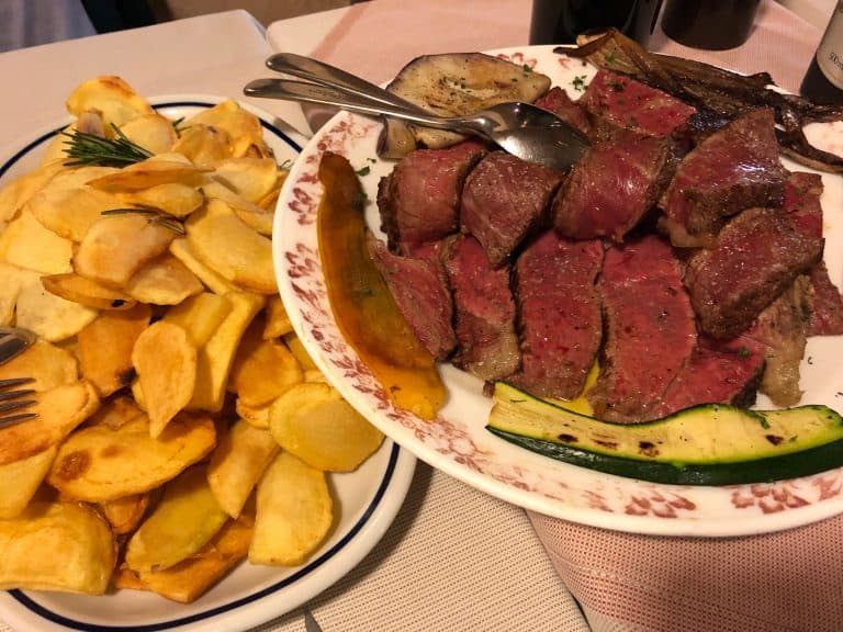 excellent food of Dalla Zia (Milan)