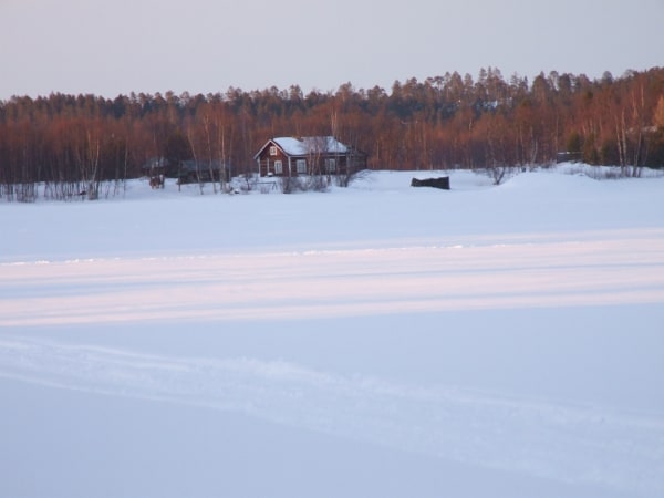 Finland, Inari – frozen lake, 2006 (Lapland)
