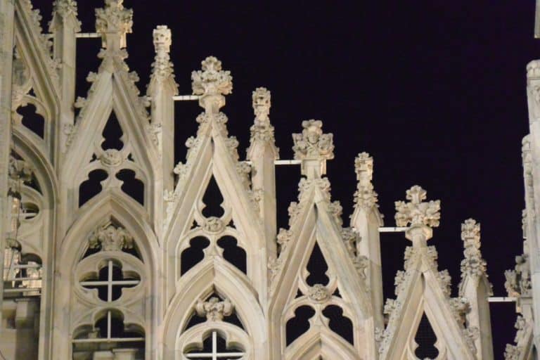 gospel – details of Duomo, Sept.2015 (Milan)