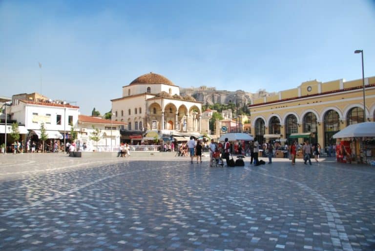 Grecia, Atene – piazza, agosto 2009 (Atene)
