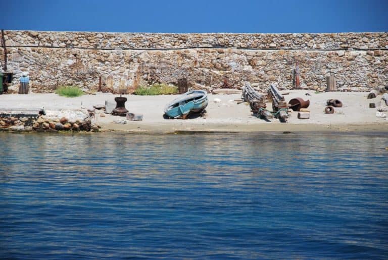 Greece, Chania – sea, boat and sky, Aug.2009 (Crete)