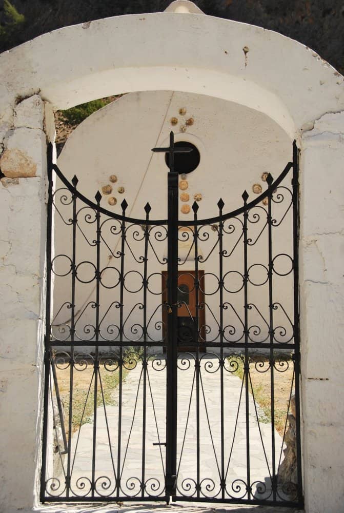 Grecia, Creta – cancello, agosto 2009 (Creta)