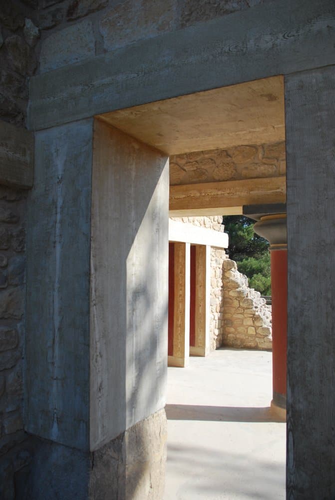 Grecia, Cnosso – entrata, agosto 2009 (Creta)