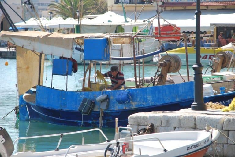 Grecia, Rethymno – al lavoro, agosto 2009 (Creta)