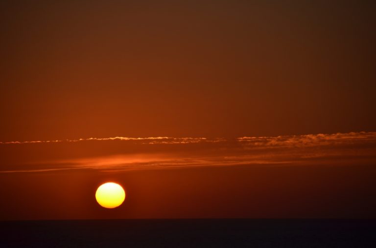 vista dall’albergo – tramonto e nuvole, Apr.2015 (Paphos)