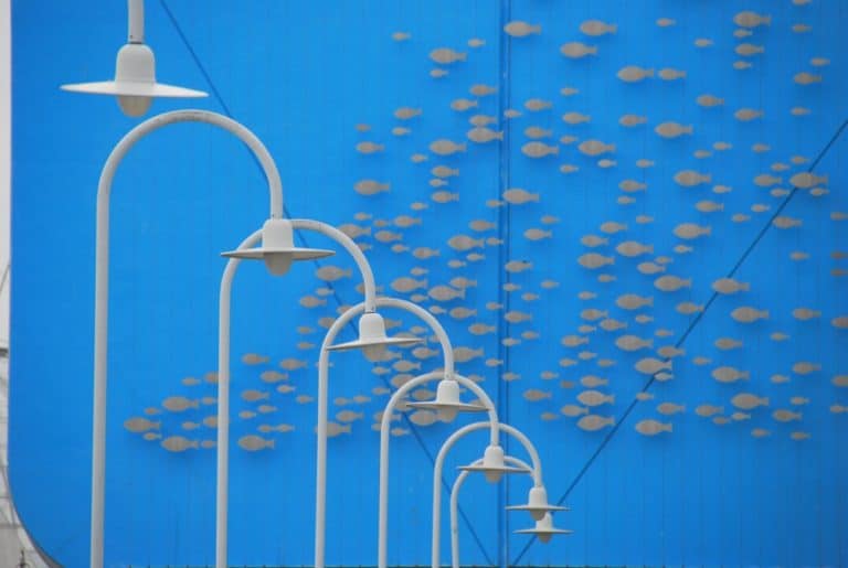 Italia, Genova – lampioni bianchi, Febbraio 2012 (Genova)