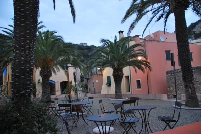Italy, Varigotti – square, Dec.2012 (Liguria)