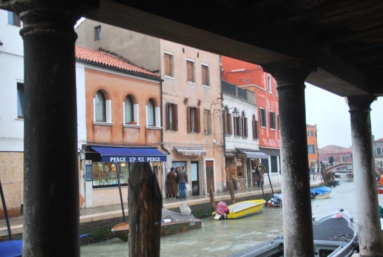 Italy, Murano – yellow boat, Nov. 2012 (Venecia)