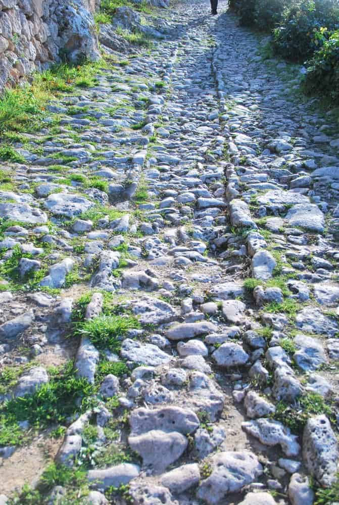 Italy, Verezzi – stone pavement, Dec.2012 (Liguria)