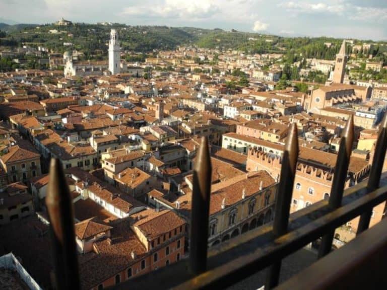 Looking down over Verona