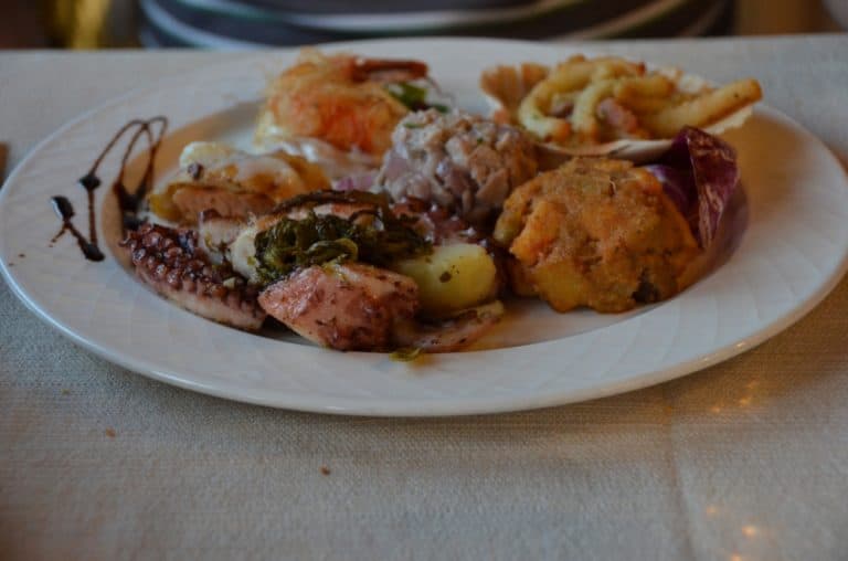 La Cascina ristorante – antipasto, Luglio 2015 (Calabria)