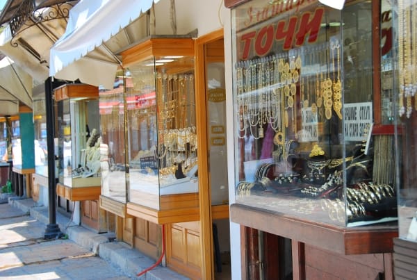 Streets of jewellery shops