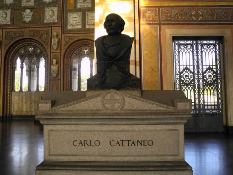 Milan, monumentale – Cattaneo’s grave, Jan.2015 (Milan)